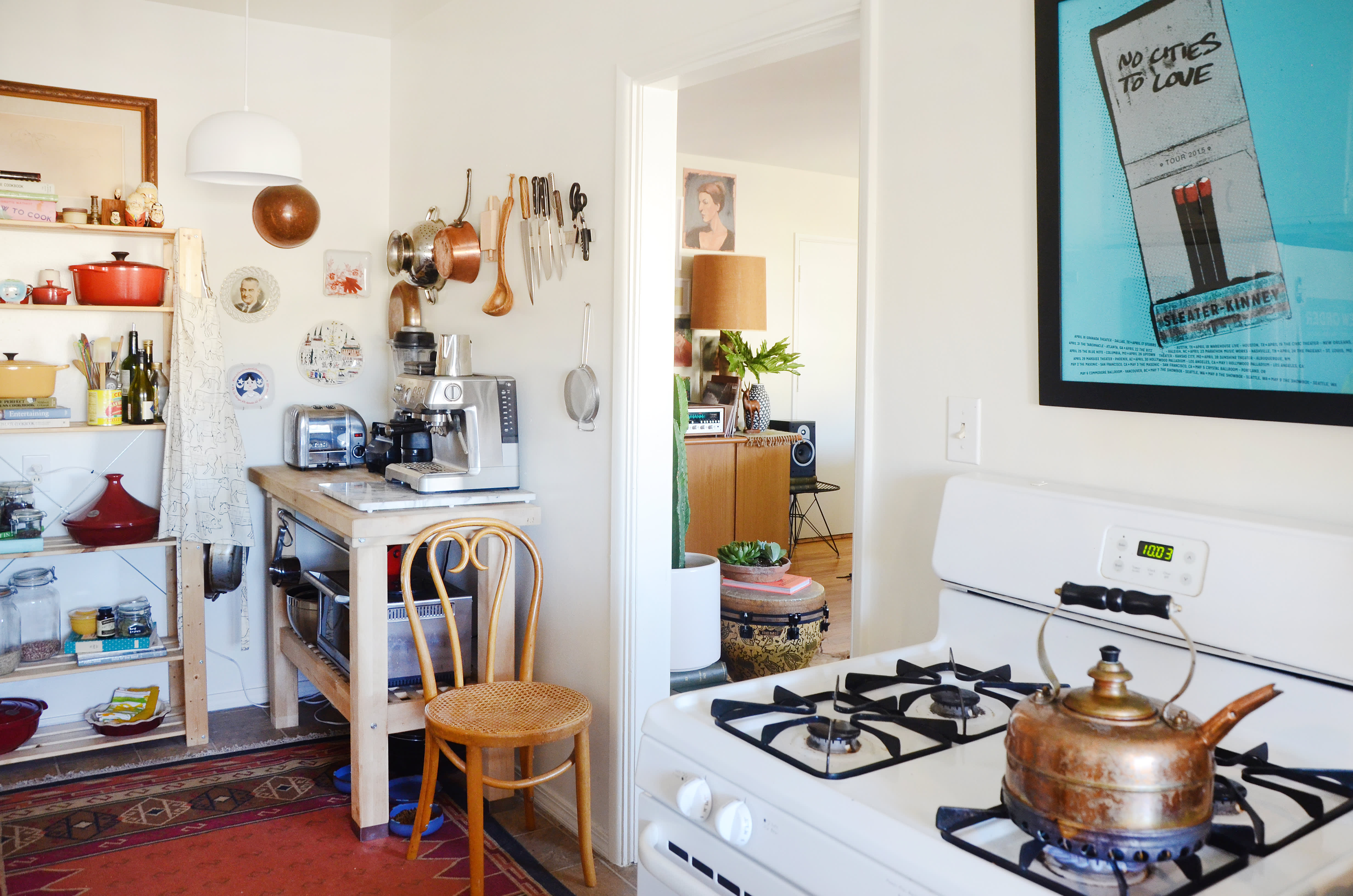 House Tour A Woodsy "Folk modern" LA Apartment Apartment Therapy
